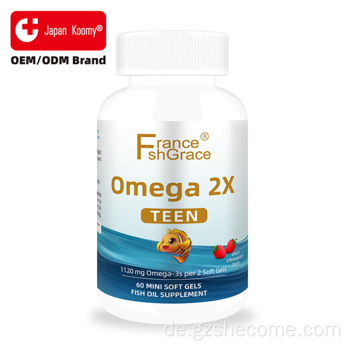 Shecome Omega 2X Fischöl-Kapseln Herz Gehirn